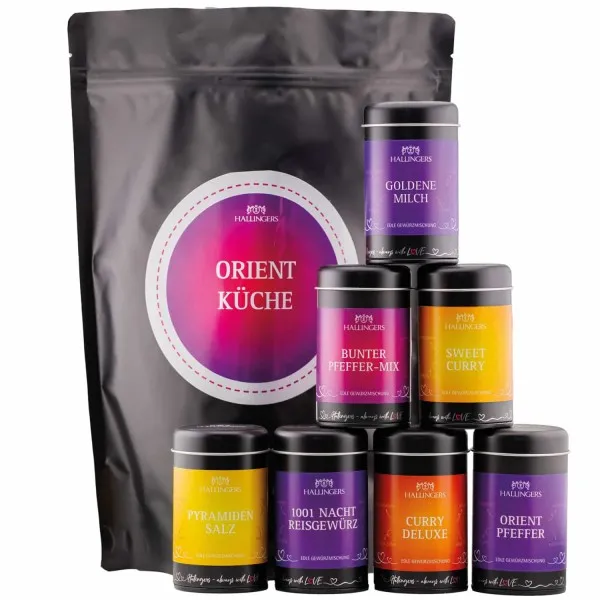 Orientalische Küche - Gewürz-Set, Probierset Aromadosen