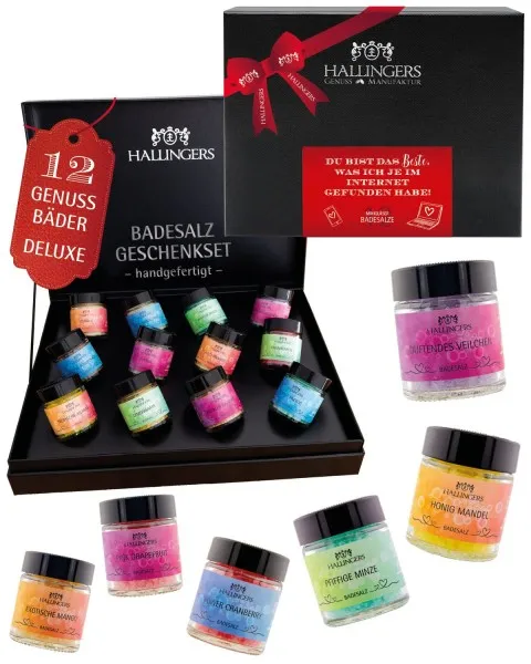 Du bist das Beste was ich je im Internet gefunden habe - Badesalze-Set, 12x Badezusatz Totes Meer