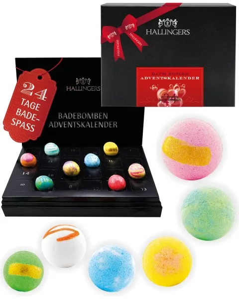 Adventskalender Luxury Bath Bombs Adventskalender Red - Badebomben, 24 Badekugeln Bath Bomb