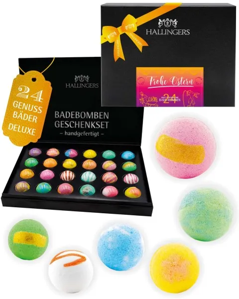 Frohe Ostern - Badebomben-Set, 24 Badekugeln Bath Bomb