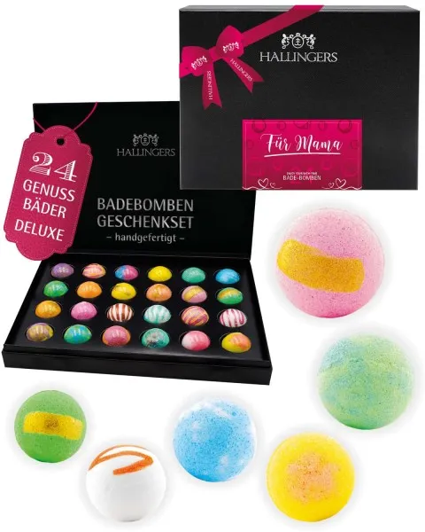 Für Mama - Badebomben-Set, 24 Badekugeln Bath Bomb