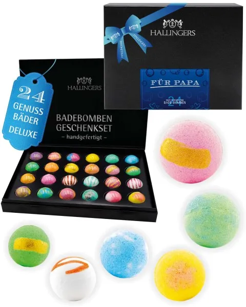 Für Papa - Badebomben-Set, 24 Badekugeln Bath Bomb
