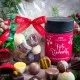 PRALINEN IN DER GESCHENKDOSE OHNE ALKOHOL - Edle handgemachte Pralinen aus feinstem Confiserie-Edelkakao, stilvoll verpackt in einer hochwertigen Geschenkdose. Perfekt als exklusives Geschenk für besondere Genussmomente