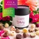 HANDWERK STATT MASSENWARE - Edition \Happy Birthday Pink\: Vergiss billig produzierte Standard-Pralinen mit schöner Verpackung - entscheidend ist nicht nur der erste Eindruck, sondern der Geschmack, der noch lange in Erinnerung bleibt