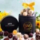 PRALINEN IN DER GESCHENKDOSE OHNE ALKOHOL - Edle handgemachte Pralinen aus feinstem Confiserie-Edelkakao, stilvoll verpackt in einer hochwertigen XXL-Geschenkdose. Perfekt als exklusives Geschenk für besondere Genussmomente