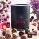 PRALINEN IN DER GESCHENKDOSE OHNE ALKOHOL - Edle handgemachte Pralinen aus feinstem Confiserie-Edelkakao, stilvoll verpackt in einer hochwertigen XXL-Geschenkdose. Perfekt als exklusives Geschenk für besondere Genussmomente