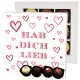 Hab Dich lieb L - Pralinen, ohne Alkohol handmade