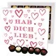 Hab Dich lieb XXL - Pralinen, ohne Alkohol handmade