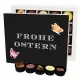 Frohe Ostern Black XL - Pralinen, ohne Alkohol handmade