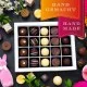 HANDWERK STATT MASSENWARE - Edition \Frohe Ostern pink\: Vergiss billig produzierte Standard-Pralinen mit schöner Verpackung - entscheidend ist nicht nur der erste Eindruck, sondern der Geschmack, der noch lange in Erinnerung bleibt