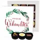 Frohe Weihnachten Kranz L - Pralinen, ohne Alkohol handmade