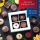 HANDWERK STATT MASSENWARE - Edition \Vielen Dank Blau\: Vergiss billig produzierte Standard-Pralinen mit schöner Verpackung - entscheidend ist nicht nur der erste Eindruck, sondern der Geschmack, der noch lange in Erinnerung bleibt