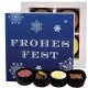 Frohes Fest Blau - Pralinen, ohne Alkohol handmade