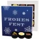 Frohes Fest Blau L - Pralinen, ohne Alkohol handmade