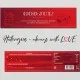 Weiße Tafel God Jul, red (Mango-Vanille) - Weiße Schokolade, handmade ohne Alkohol