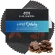 10x Vollmilch-Tafel Happy Birthday Blue (Macadamia-Nougat) - Schokolade, handmade ohne Alkohol