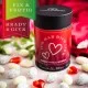 HANDWERK STATT MASSENWARE - Edition \Ich hab Dich lieb\: Während andere auf günstige Rezepturen und industrielle Fertigung setzen, überzeugen unsere Nougat-Mandeln durch Tiefe, Finesse und ein Geschmackserlebnis mit Suchtpotenzial