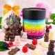FRUCHTSAFTBÄRCHEN IN DER GESCHENKDOSE - Extra große, schokolierte Gummibärchen, handgemacht und stilvoll verpackt in einer hochwertigen XXL-Geschenkdose. Die besondere Geschenkidee für Naschkatzen & süße Genussmomente