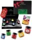 Adventskalender Frohes Fest - Green / Golden Stars - Tee-Set, 24x loser Tee Geschenkbox