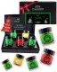 Frohe Weihnachten GREEN - Tee-Set, 5x loser Tee Geschenkbox