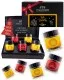 Frohe Weihnachten ORANGE - Tee-Set, 5x loser Tee Geschenkbox