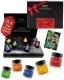 Adventskalender Frohes Fest - Red / Golden Stars - Gewürz, 24er Geschenkbox & Booklet