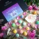 BADEBOMBEN SET IN DER GESCHENKBOX - 24x Badekugeln & Bath Bombs für entspannende Wellness-, Spa- & Wohlfühlmomente, stilvoll verpackt in einer edlen Geschenkbox. Die besondere Geschenkidee für Frauen, Entspannung & Me-Time