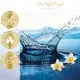 Frohe Weihnachten grüner Kranz (Fresh Breeze) - Duftkerze, 40h Raumduft Sojawachs