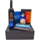 Vatertag blue (großes Mitbringsel Schokolade, Pralinen, Wein, Gewürze & Nougatmandeln) - Feinkost-Set, XXL-Geschenkkorb Gourmet