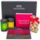 Muttertag Box pink (großes Mitbringsel Schokolade, Pralinen, Gewürze & Nougatmandeln) - Feinkost-Set, XXL-Geschenkkorb Gourmet