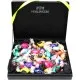 Easter Box green (großes Osternest mit 60 Pralinen-Ostereiern mit & ohne Alkohol) - Feinkost-Set, Gourmet-Auswahl XXL