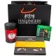 Frohe Weihnachten - Klein No. 01 (großes Mitbringsel KerzenscheinTee Tafel Schokolade & 4er Pralinen) - Feinkost-Set, Gourmet-Auswahl XL