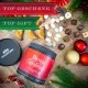 BESONDERS STATT GEWÖHNLICH - Edition \Weihnachts-Naschmix\: Während andere auf Masse setzen, entsteht echter Feinkost-Genuss durch perfekt abgestimmte Spezialitäten (großes Mitbringsel Pralinen, Nougat-Mandeln & dragierte Orangenscheiben)