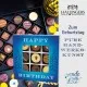 Happy Birthday Blue (großes Mitbringsel Kaffee Schokolade 9er Pralinen Mandeln & Gewürz) - Feinkost-Set, XXL-Geschenkkorb Gourmet