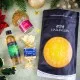 Frohes Fest (kleines Mitbringsel Nougat-Busserl, Haselnuss-Likör & Gewürz) - Feinkost-Set, Gourmet-Auswahl Wundertüte