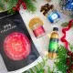 Danke & Frohe Weihnachten (kleines Mitbringsel Winterbratapfel, Nusslikör & Gewürz) - Feinkost-Set, Gourmet-Auswahl Wundertüte