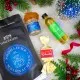 Fröhliche Weihnachten (kleines Mitbringsel mit Nougat-Busserl Oliven-Öl & Gewürz) - Feinkost-Set, Gourmet-Auswahl Wundertüte
