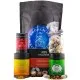 Fröhliche Weihnachten XXL (großes Mitbringsel Schokolade Tee Pralinen Nougat-Mandeln & Gewürz) - Feinkost-Set, XXL-Wundertüte Gourmet