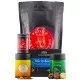 Frohe Weihnachten XXL (großes Mitbringsel Schokolade Pralinen Engelszauber-Tee & XMS-Gewürz) - Feinkost-Set, XXL-Wundertüte Gourmet