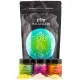 Bubble Tüte (kleines Badeparty Mitbringsel Lemongrass, Vanille & Pfirsich) - Badesalz-Set, Badezusatz in Wundertüte