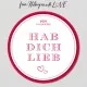 Hab Dich lieb (kleiner Liebesgruß Nougat-Busserl Roibuschtee & Erdbeer-Konfitüre) - Feinkost-Set, Gourmet-Auswahl Wundertüte