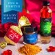 BESONDERS STATT GEWÖHNLICH - Edition \Zum Valentinstag blue\: Während andere auf Masse setzen, entsteht echter Feinkost-Genuss durch perfekt abgestimmte Spezialitäten (kleiner Liebesgruß Nougat-Busserl, Nuss-Likör & Grill-Gewürz)