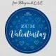 Zum Valentinstag blue (kleiner Liebesgruß Nougat-Busserl, Nuss-Likör & Grill-Gewürz) - Feinkost-Set, Gourmet-Auswahl Wundertüte
