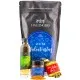 Zum Valentinstag blue (kleiner Liebesgruß Nougat-Busserl, Nuss-Likör & Grill-Gewürz) - Feinkost-Set, Gourmet-Auswahl Wundertüte