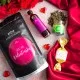 Zum Valentinstag pink (kleiner Liebesgruß Nougat-Busserl Himbeerbalsam & Grüner Tee) - Feinkost-Set, Gourmet-Auswahl Wundertüte