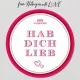 Hab Dich lieb XXL (großer Liebesgruß Konfitüre, Tee, Nougat-Busserl, Mandeln, Schoki & mehr) - Feinkost-Set, XXL-Wundertüte Gourmet
