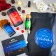 Zum Valentinstag blue XXL (großer Liebesgruß Haselnuss-Likör Nougat Pralinen Schokolade & Gewürz) - Feinkost-Set, XXL-Wundertüte Gourmet