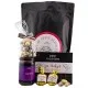 Zur Hochzeit XXL (großer Liebesgruß Konfitüre, Nougat-Busserl, Mandeln & Tafel Schokolade) - Feinkost-Set, XXL-Wundertüte Gourmet
