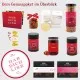 Hab dich lieb (großer Liebesgruß Nougat, Tee, Pralien, Duftkerze, Konfitüre & viel mehr) - Feinkost-Set, XXL-Geschenkkorb Gourmet