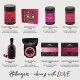 Zum Valentinstag pink (großer Liebesgruß Likör, Pralinen, Nougat, Schoki, Duftkerze & mehr) - Feinkost-Set, XXL-Geschenkkorb Gourmet